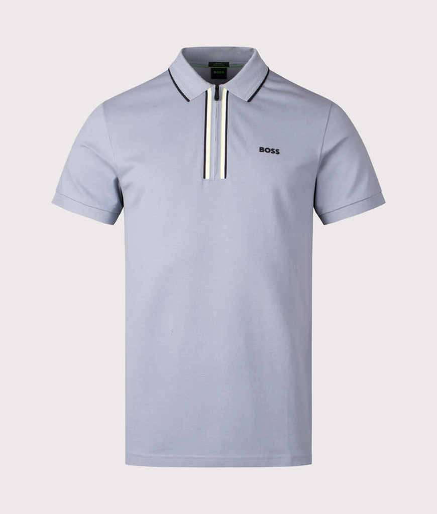 Hugo Boss Mens Zip Neck Philix Polo Shirt